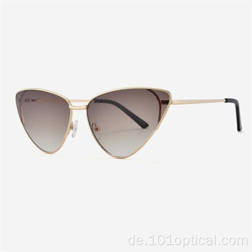 Fashion Cat Eye Metall Damensonnenbrille